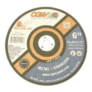 6 In Abrasive Cut-off Wheels