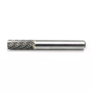 Cylindrical Carbide Burrs, 1/4in Shank