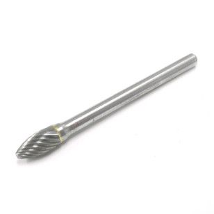 Flame Shape Carbide Burrs, 1/4 Shank