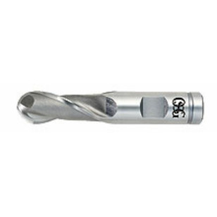 OSG HSS-CO 2FL Single End Ball Endmills