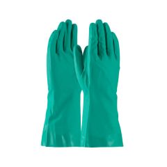 GREEN NITRILE GLOVE-FLOCK LINED X-LARGE