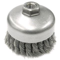 4in SINGLE ROW WIRE CUP BRUSH .023 STEEL