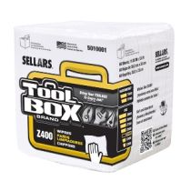 TOOLBOXÂ® Z400 WHITE 1/4 FOLD WIPERS
