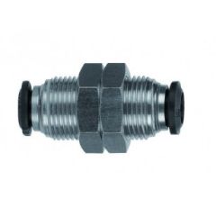 BULKHEAD UNION 8MM ALPHA FITTING