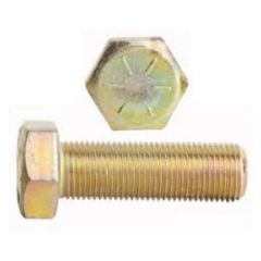 7/16-14X4 (FT) GR8 HEX CAP SCREW ZINC