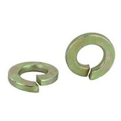 1" HARDENED SPLIT LOCKWASHER YEL/ZINC