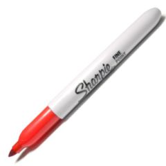 30002 RED SHARPIE FINE POINT MARKER