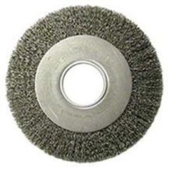 8" MEDIUM CRIMPED STAINLESS WIRE WHEEL