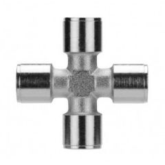 NC FM CROSS 1/8 NPTF ALPHA FITTING