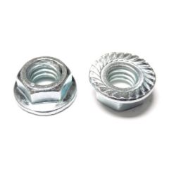 5/16-18 FLANGE NUT SERRATED ZINC