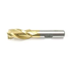1/2 3FLSE HSS REG.3/8SHK W/TIN ENDMILL