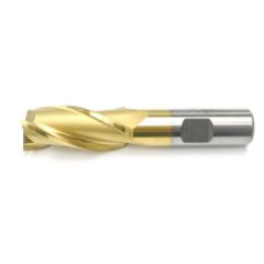 3/4 3FLSE HSS REG.5/8SHK W/TIN ENDMILL