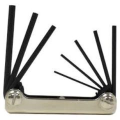 8PC. .050-5/32" FOLDING HEX KEY SET