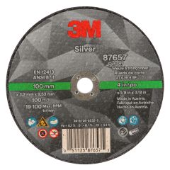 4x.125x3/8 3M T1 SILVER CUT-OFF WHEEL