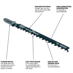 4in 6T SOFT WOOD JIG SAW BLADE