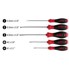 SOFT FINISH SLOTTED PHILLIPS 5PC SET
